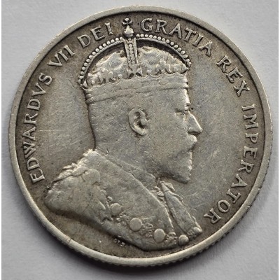 CYPRUS SILVER 9 PIASTRES 1907 KING EDWARD COIN 