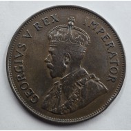 CYPRUS 1 PIASTRE 1927 COIN OF KGV IN VF-EXF CONDITION