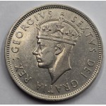CYPRUS TWO SHILLINGS COIN 1949 KGVI AU  WORLD COINS
