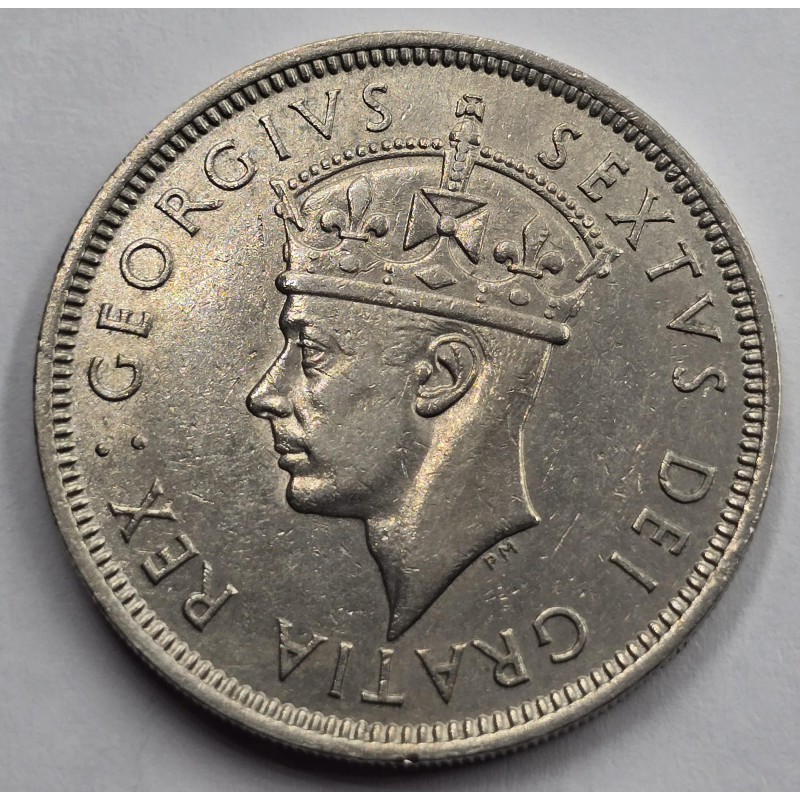 CYPRUS TWO SHILLINGS COIN 1949 KGVI AU  WORLD COINS