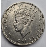 CYPRUS TWO SHILLINGS COIN 1947 KGVI AU  WORLD COINS