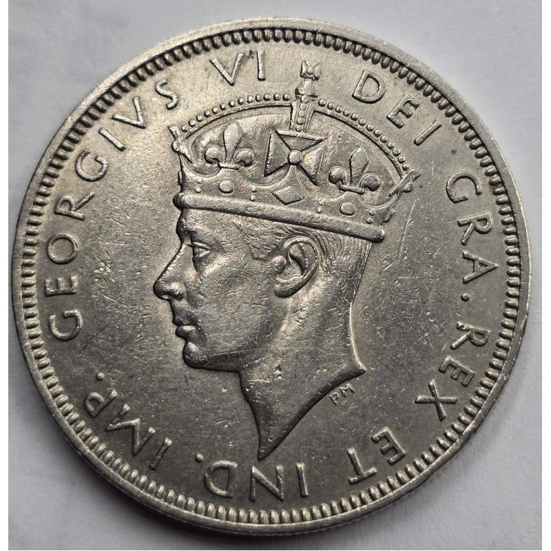 CYPRUS TWO SHILLINGS COIN 1947 KGVI AU  WORLD COINS