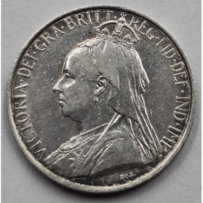 CYPRUS 4.5 SILVER PIASTRE COIN 1901 QUEEN VICTORIA AU