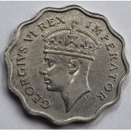 CYPRUS 1/2 PIASTRE 1938 COIN OF KGVI AU+ RARE