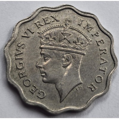 CYPRUS 1/2 PIASTRE 1938 COIN OF KGVI AU+ RARE