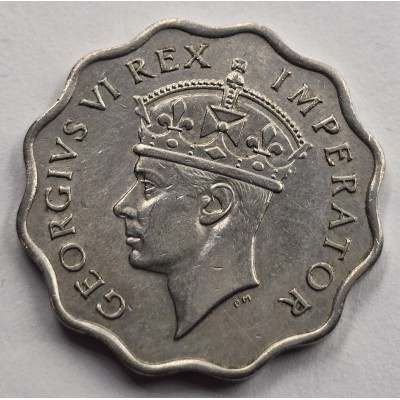 CYPRUS 1 PIASTRE 1938 COIN OF KGVI IN UNC