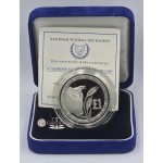 CYPRUS 1995 SILVER PROOF ONE POUND COIN FAO BULL WORLD COINS