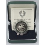 CYPRUS 1991 SILVER PROOF 50 CENTS COIN IN OFFICIAL BOX + COA WORLD COINS