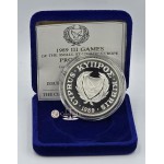 CYPRUS 1989 SILVER PROOF COIN SMALL STATES GAMES WORLD COINS