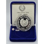 CYPRUS 1989 SILVER PROOF COIN SAVE THE CHILDREN WORLD COINS