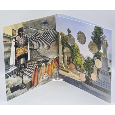 GREECE 2026 COMPLETE YEAR EURO SET IN COIN BLISTER Aetolia-Acarnania