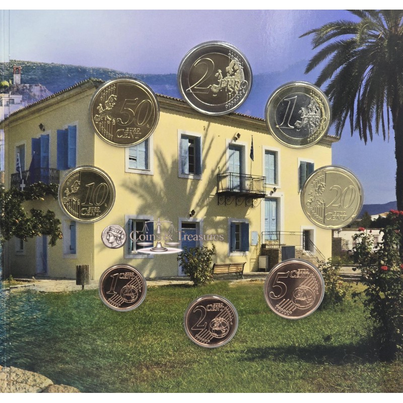 GREECE 2026 COMPLETE YEAR EURO SET IN COIN BLISTER Aetolia-Acarnania WORLD COINS