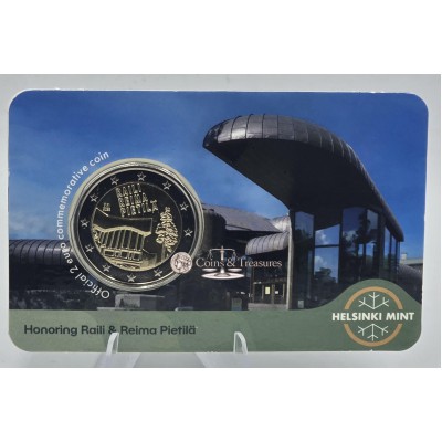 Finland 2 euro 2026  Raili and Reima Pietilä Coin card