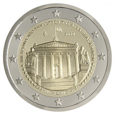 Greece 2026 ACADEMY OF ATHENS 2 Euro ROLL of 25 PIECES