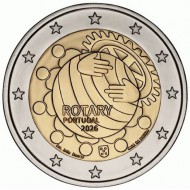 Portugal 2026 UNC 2 Euro coin Rotary Foundation