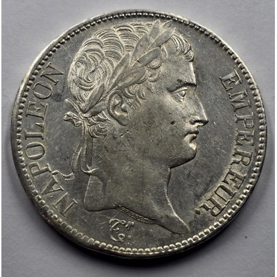France Napoleon Bonaparte Silver 5 Francs coin 1810 A