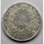 France Napoleon Bonaparte Silver 5 Francs coin 1810 A WORLD COINS