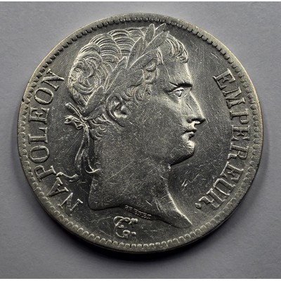 France Napoleon Bonaparte Silver 5 Francs coin 1811 A