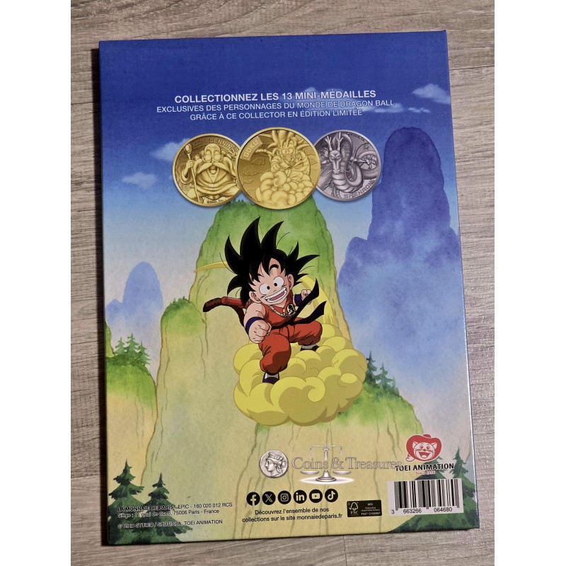 France 2026 Dragon Ball Complete Medal coin Collection in Album WORLD COINS