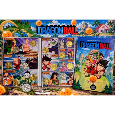 France 2026 Dragon Ball Complete Medal coin Collection in Album