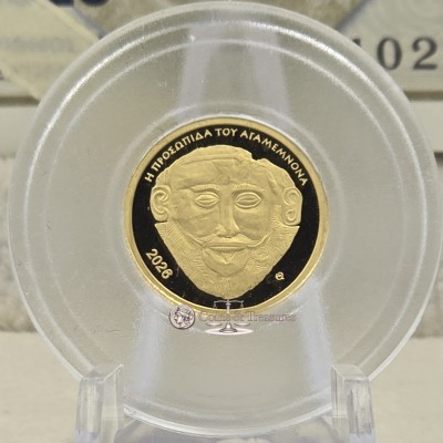 Greece 50 Euro Gold coin 2026 THE MASK OF AGAMEMNON