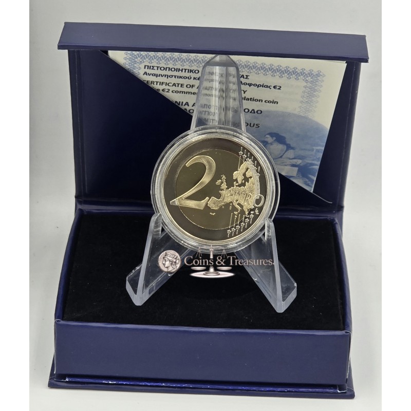 Greece 2026 Exodus of Messolongi 2 Euro Coin PROOF WORLD COINS