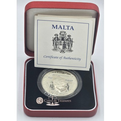 Malta 1998 Central Bank 30th Anniversary Silver Proof coin