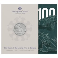 UK 100 Years of the Grand Prix in Britain 2026 Coin in Blister