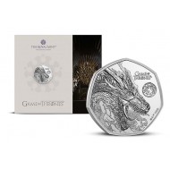 UK Game of Thrones Fire 2026 BU 50p Coin in Blister  