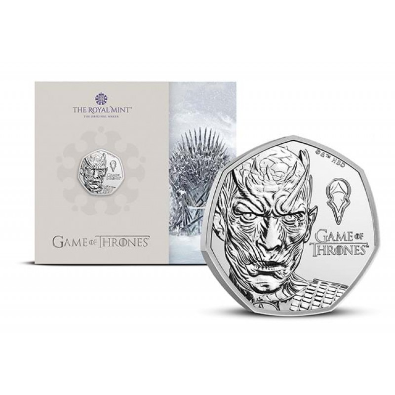 UK Game of Thrones Ice 2026 BU 50p Coin in Blister   WORLD COINS
