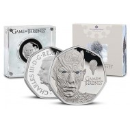 UK 2026 Game of Thrones Ice Silver Proof 50p coin