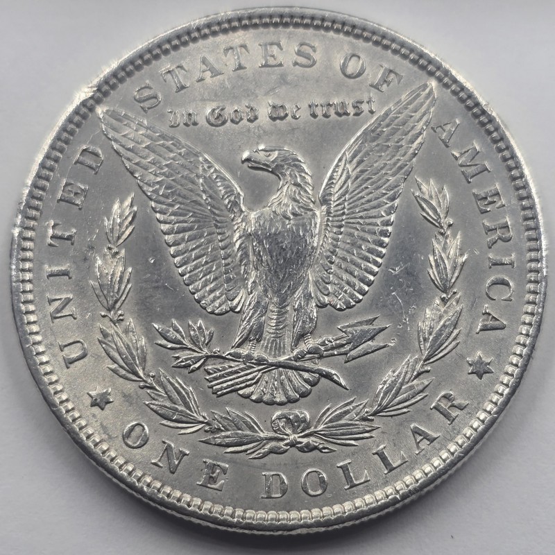 US AMERICA MORGAN SILVER DOLLAR COIN 1896 AU WORLD COINS