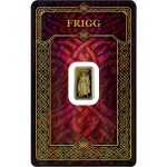 Gods of Germania Frigg 1/100 oz Pure Gold bar 999.9 sealed in Blister pack GOLD AND SILVER BULLION
