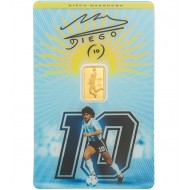 Gold bar Au 999.9 PAMP Maradona 1g Pure Gold bar in Blister pack