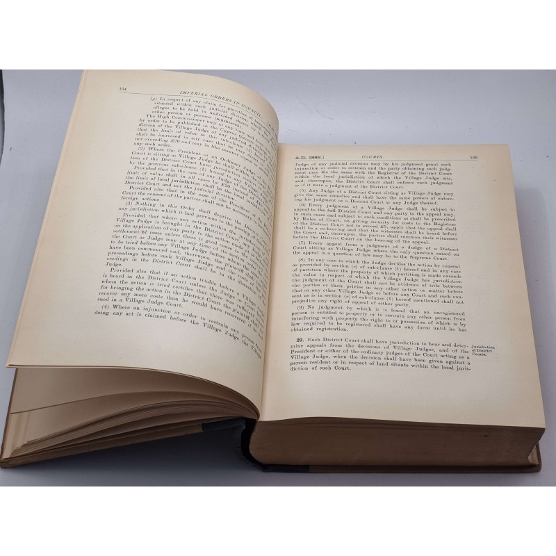 STATUE LAWS OF CYPRUS VOL II 1878 - 1923 HARDCOVER BOOK IMPERIAL ORDERS JOHN CURTOIS HOWARD ANTIQUES & OTHER COLLECTIBLES