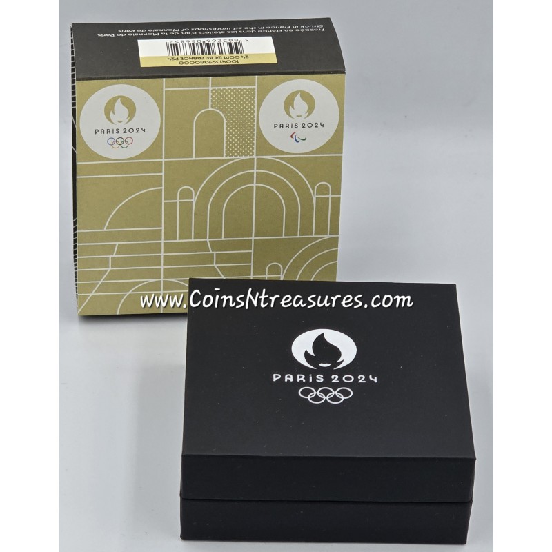 FRANCE 2024 Paris 2 Euro coin BE Eiffel Tower Reverse Proof WORLD COINS