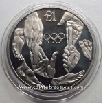 CYPRUS 1992 BU 1 POUND COIN OLYMPIC GAMES BARCELONA WORLD COINS