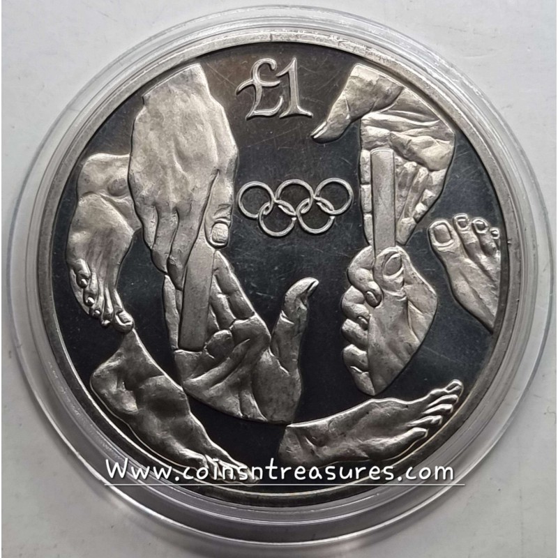CYPRUS 1992 BU 1 POUND COIN OLYMPIC GAMES BARCELONA WORLD COINS