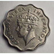 CYPRUS 1 PIASTRE 1938 COIN OF KGVI IN AU