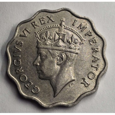 CYPRUS 1 PIASTRE 1938 COIN OF KGVI IN AU
