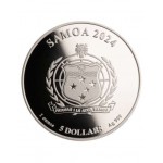 MONOPOLY RISE TO WEALTH 1 Oz Silver Coin Tala Samoa 2024 GOLD AND SILVER BULLION