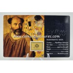 Gustav Klimt Collage 1/1000 Oz .999 Gold in Coin card GOLD AND SILVER BULLION