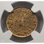 BRITISH INDIA 1/12 ANNA COIN 1923 B KGV NGC MS64RB WORLD COINS