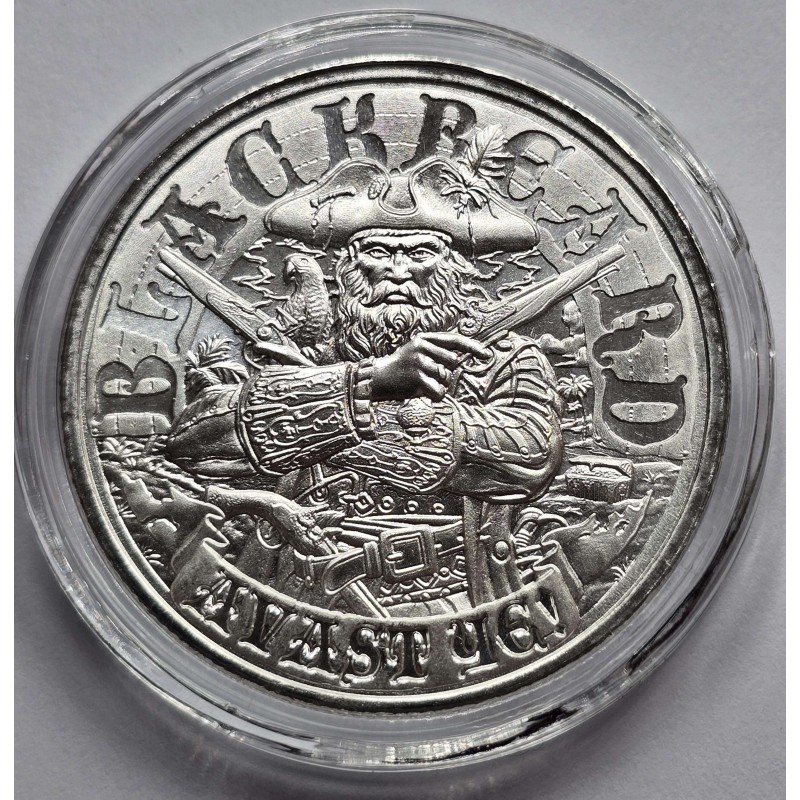 Mason Mint Blackbeard Pirate 1 oz Silver Round Coin GOLD AND SILVER BULLION