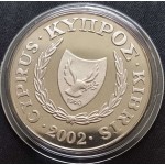 CYPRUS 2002 CUNI 1 POUND BUTTERFLY UNC BU COIN WORLD COINS