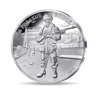 FRANCE D-DAY UK Forces silver coin Pegasus Bridge Proof 2024
