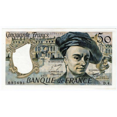 FRANCE 1977 50 FRANCS P152A BANKNOTE EXF
