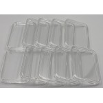 Rectangular Coin Capsules 29 x 50mm for 1 oz ROYAL MINT silver bar 10 PIECES GOLD AND SILVER BULLION