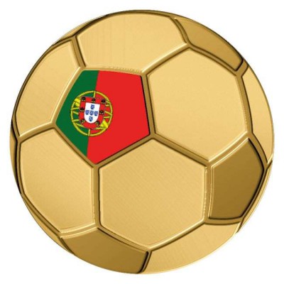 Portugal Golden Football 1/1000 Oz Gold Coin
