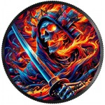 GRIM REAPER Samurai 1 Oz Silver Coin Canada 2024 GOLD AND SILVER BULLION